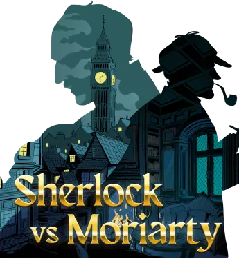 Logo de sherlock vs moriarty